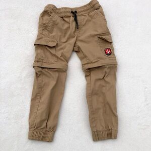 Garanimals cargo Zip Off Pants Sz. 4T Beige Khaki